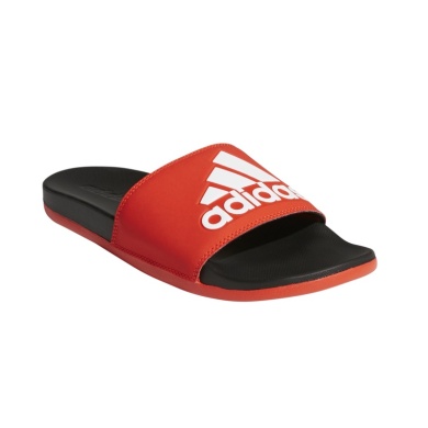 adidas Klapki Adilette Cloudfoam Plus Logo czerwono/czarne męskie (Rozmiar 52)